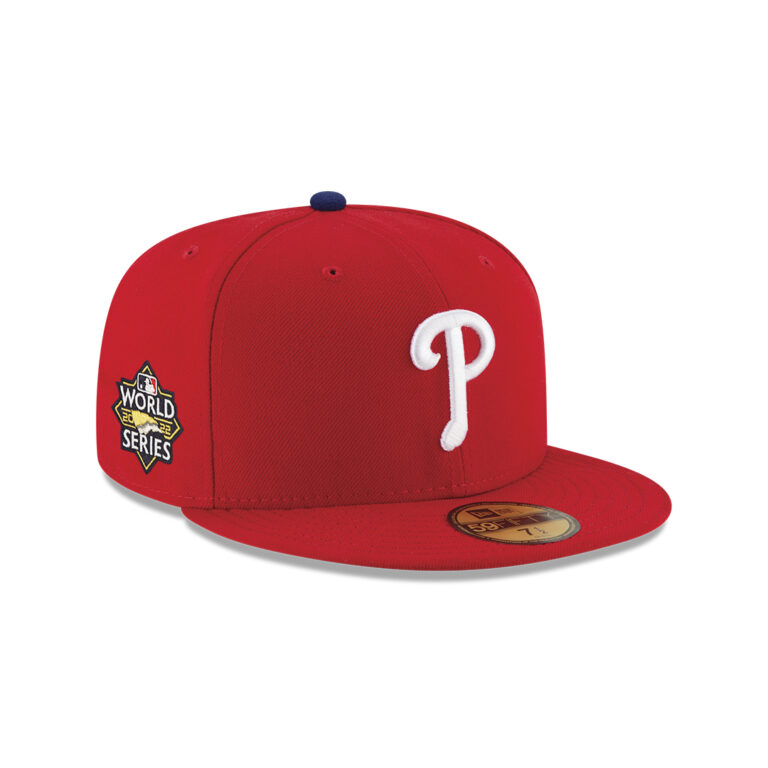 New Era 59Fifty AC World Series 2022 Philadelphia Phillies Fitted Hat Red 2 New Era 59Fifty AC World Series 2022 Philadelphia Phillies Fitted Hat Red 2