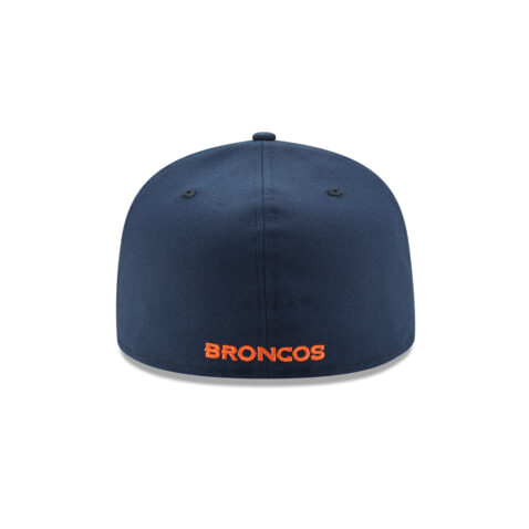 New Era 59Fifty Denver Broncos League Basic Game Oceanside Blue Fitted Hat Back