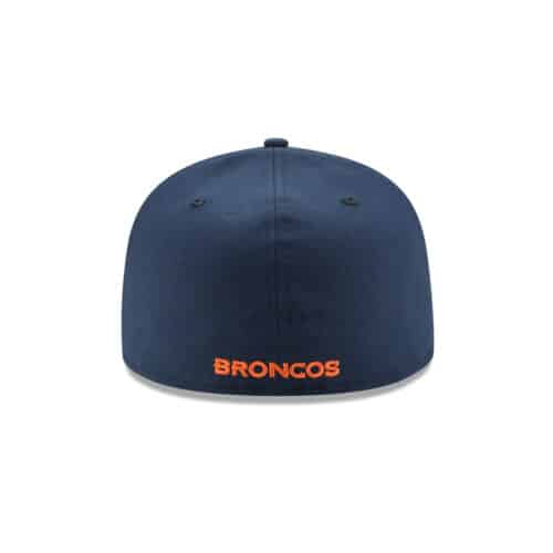 New Era 59Fifty Denver Broncos League Basic Game Oceanside Blue Fitted Hat Back