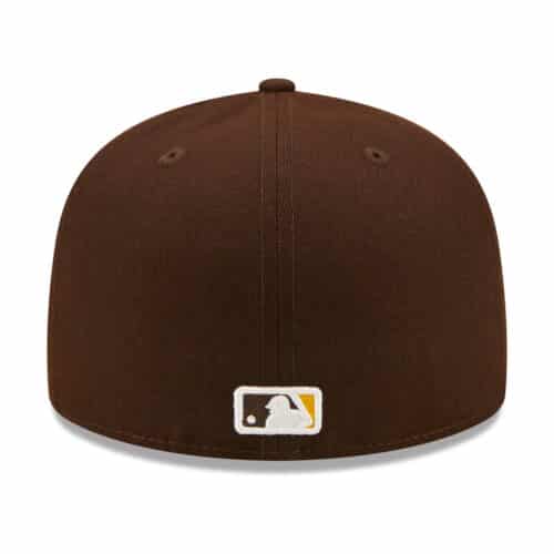 New Era 59Fifty San Diego Padres Identity Burnt Wood Brown Fitted Hat Back