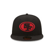 New Era 59Fifty San Francisco 49ers League Basic Alternate Black Red Fitted Hat Front