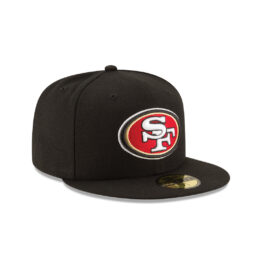 New Era 59Fifty San Francisco 49ers League Basic Game Black Fitted Hat