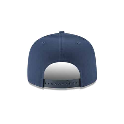 New Era 9Fifty Denver Broncos League Basic Game Oceanside Blue Navy Snapback Hat Back