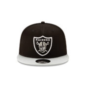 New Era 9Fifty Las Vegas Raiders League Basic Two Tone Black Dark Graphite Snapback Hat Front