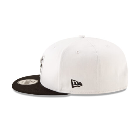 New Era 9Fifty Las Vegas Raiders League Basic Two Tone White Black Snapback Hat Left