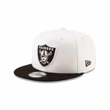 New Era 9Fifty Las Vegas Raiders League Basic Two Tone White Black Snapback Hat