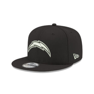 New Era 9Fifty Los Angeles Chargers League Basic Black White Snapback Hat