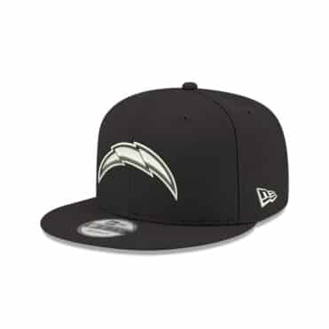 New Era 9Fifty Los Angeles Chargers League Basic Black White Snapback Hat