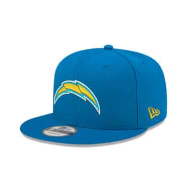 New Era 9Fifty Los Angeles Chargers League Basic Game Powder Blue Gold Yellow Snapback Hat