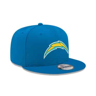 New Era 9Fifty Los Angeles Chargers League Basic Game Powder Blue Gold Yellow Snapback Hat