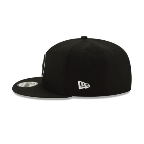 New Era 9Fifty Pittsburgh Steelers Black White Snapback Hat Left