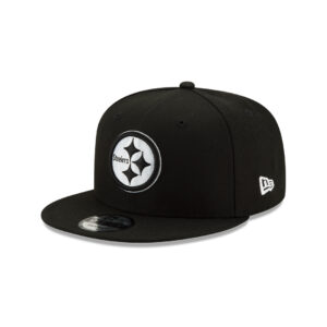 New Era 9Fifty Pittsburgh Steelers Black White Snapback Hat