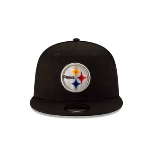 New Era 9Fifty Pittsburgh Steelers League Basic Game Black Gold Yellow Snapback Hat Front
