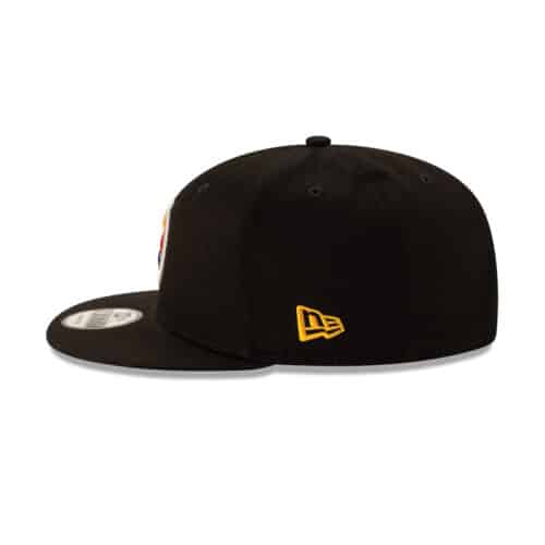 New Era 9Fifty Pittsburgh Steelers League Basic Game Black Gold Yellow Snapback Hat Left