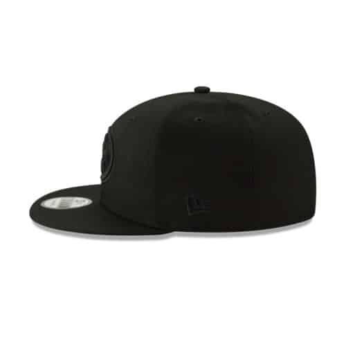 New Era 9Fifty San Francisco 49ers Blackout Snapback Hat Left
