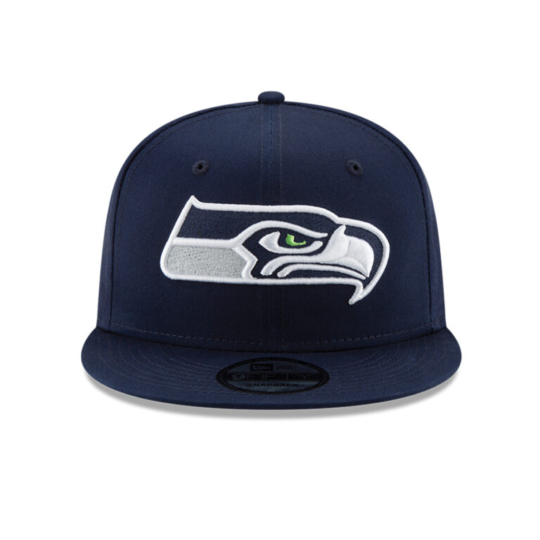 New Era 9Fifty Seattle Seahawks League Basic Game College Navy Blue Snapback Hat Front New Era 9Fifty Seattle Seahawks League Basic Game College Navy Blue Snapback Hat Front