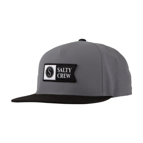 Salty Crew Alpha Tech 5 Panel Charcoal Black 1.1