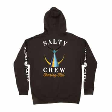 Salty Crew Tailed Hood Fleece Black Rear 2