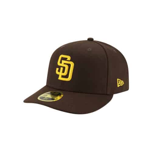 New Era 59Fifty Low Profile San Diego Padres 2022 Post Season Side Patch On Field Game Fitted Hat 1