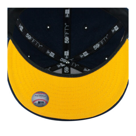 New Era x Billion Creation x Rally Caps 59Fifty San Diego Padres Geisel Dark Navy White Gold Fitted Hat 6