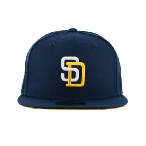 New Era x Billion Creation x Rally Caps 59Fifty San Diego Padres Geisel Dark Navy White Gold Fitted Hat 3