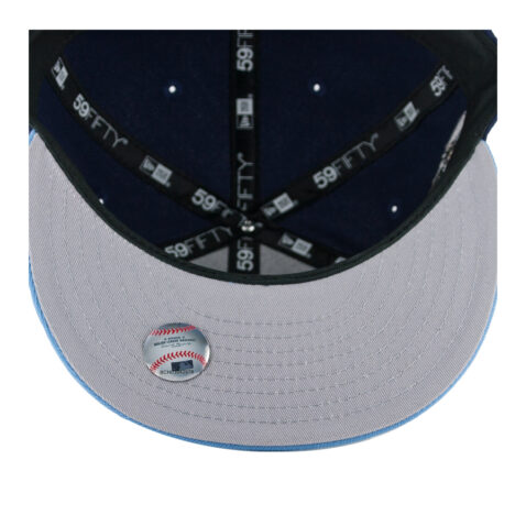 New Era x Billion Creation x Rally Caps 59Fifty San Diego Padres Immaculata Light Navy Sky Blue Fitted Hat 5