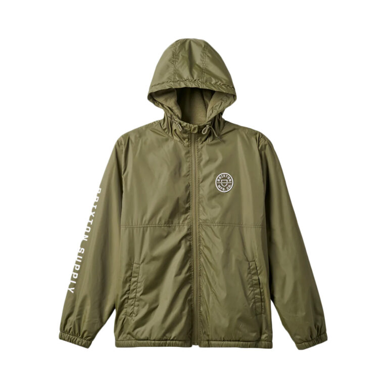 Brixton Claxton Crest Hood Military Olive 1