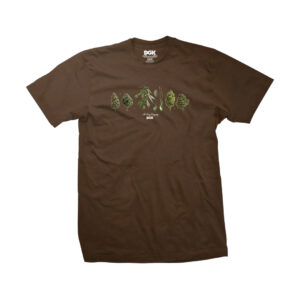 DGK Botanical Society Short Sleeve T-Shirt Dark Chocolate