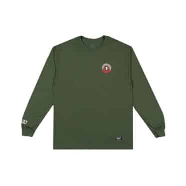 Grizzly Open Range Long Sleeve T-Shirt Military Green