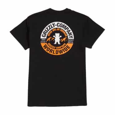Grizzly Open Range Short Sleeve T-Shirt Black 1