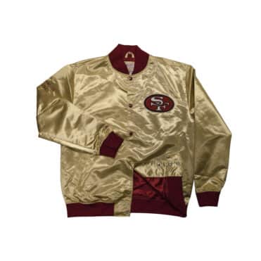 Mitchell & Ness Fashion Lightweight San Francisco 49ers Jacket Light Gold