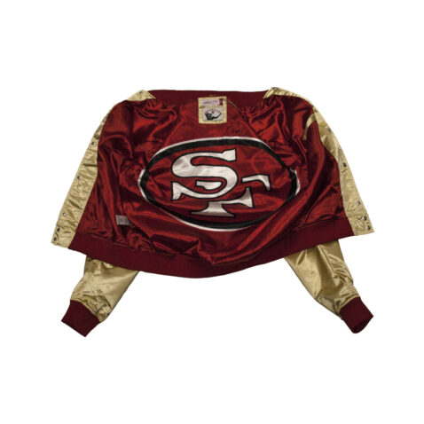 Mitchell & Ness San Francisco 49ers Lightweight Satin Jacket Light Gold