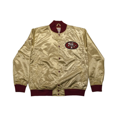 Mitchell & Ness Fashion Lightweight San Francisco 49ers Jacket Light Gold 6