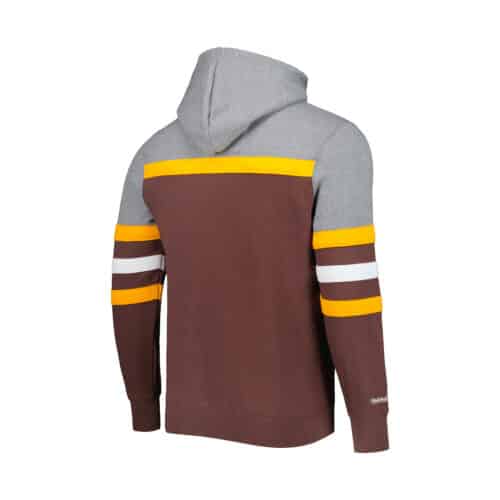 Mitchell & Ness San Diego Padres Headcoach Hoodie Brown Back