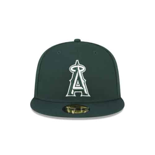 New Era 59FIFTY Anaheim Angels Fitted Hat Dark Green White 3