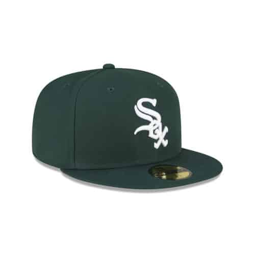 New Era 59FIFTY Chicago White Sox Fitted Hat Dark Green White 2