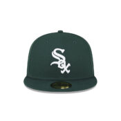 New Era 59FIFTY Chicago White Sox Fitted Hat Dark Green White 3