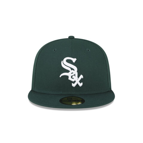 New Era 59FIFTY Chicago White Sox Fitted Hat Dark Green White 3
