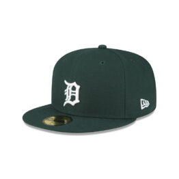 New Era 59Fifty Detroit Tigers Fitted Hat Dark Green White