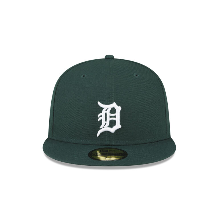 New Era 59FIFTY Detroit Tigers Fitted Hat Dark Green White 3 New Era 59FIFTY Detroit Tigers Fitted Hat Dark Green White 3