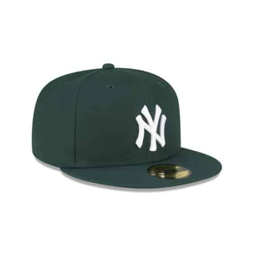 New Era 59FIFTY New York Yankees Fitted Hat Dark Green White 2