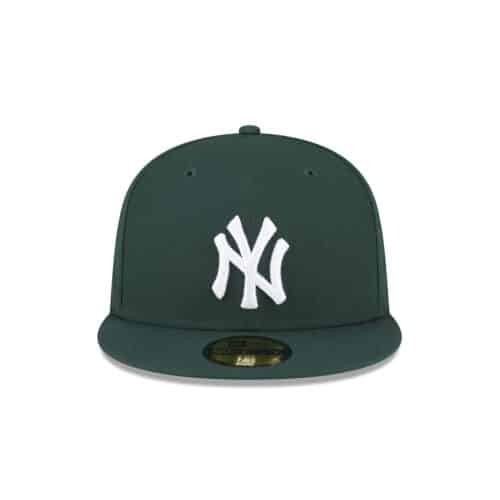 New Era 59FIFTY New York Yankees Fitted Hat Dark Green White 3