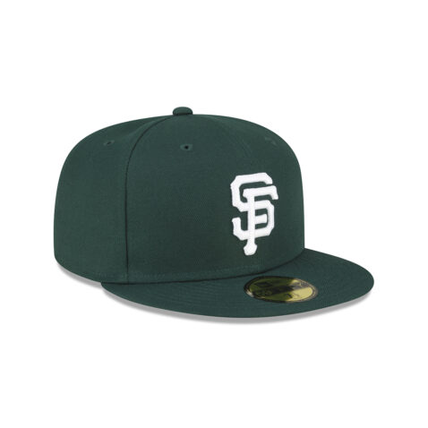 New Era 59FIFTY San Francisco Giants Fitted Hat Dark Green White 2