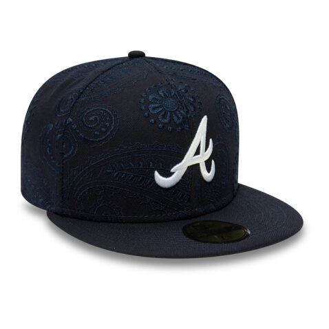 New Era 59Fifty Atlanta Braves Swirl Fitted Hat Dark Navy New Era 59Fifty Atlanta Braves Swirl Dark Navy 2