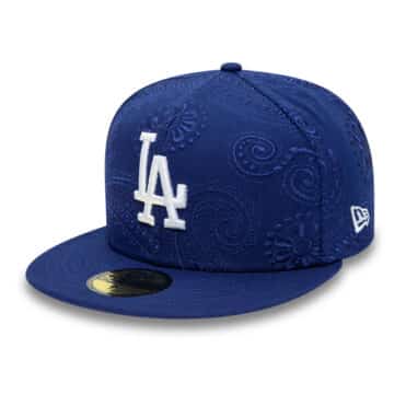 New Era 59Fifty Los Angeles Dodgers Swirl Fitted Hat Royal Blue