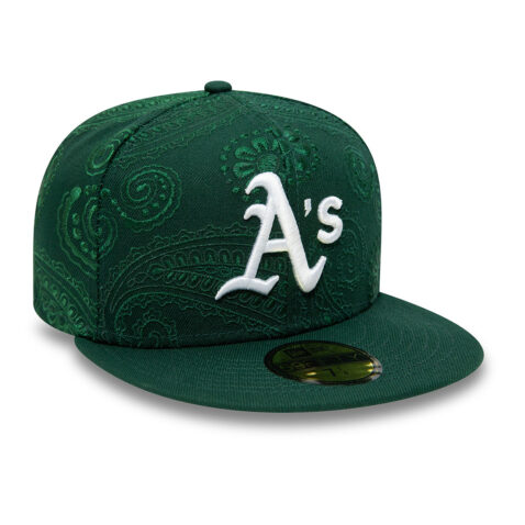 New Era 59Fifty Oakland Athletics Swirl Dark Green 3