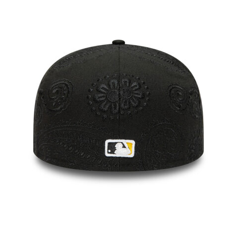 New Era 59Fifty Pittsburgh Pirates Swirl Fitted Hat Black - Image 4