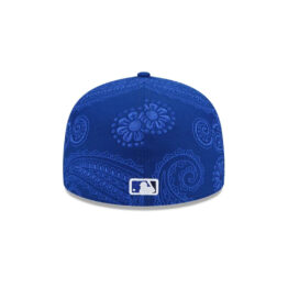 New Era 59Fifty Toronto Bluejays Swirl Fitted Hat Royal Blue
