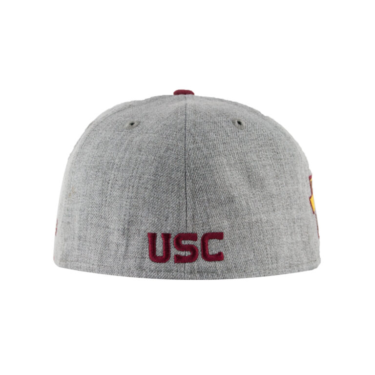 New Era 59Fifty University of Southern California Trojans Patch Heather Grey Light Burgundy 4 New Era 59Fifty University of Southern California Trojans Patch Heather Grey Light Burgundy 4