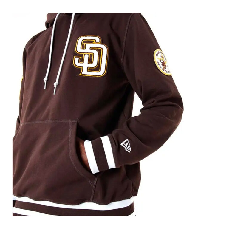 New Era San Diego Padres Elite Pack Pullover Hoodie Burnt Wood Brown Front New Era San Diego Padres Elite Pack Pullover Hoodie Burnt Wood Brown Front